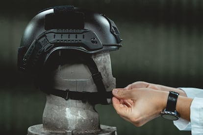 Casco de la empresa Fecsa.