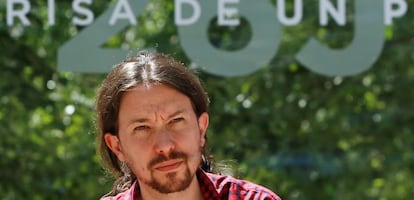 El l&iacute;der de Podemos, Pablo Iglesias. 