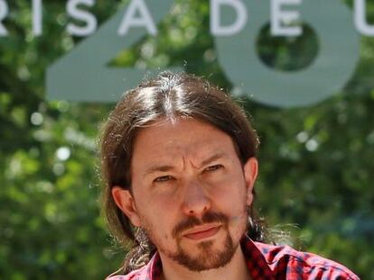 El l&iacute;der de Podemos, Pablo Iglesias. 