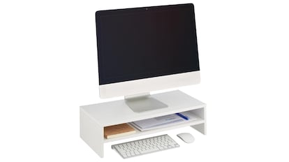 ofertas del día en amazon: soporte para dejar la pantalla del ordenador elevada y evitar dolores de cuello.