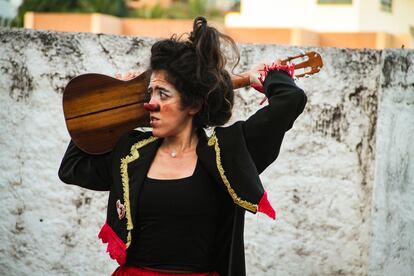 Julieta Hernández Martínez, 'Miss Jujuba', con su cuatro.