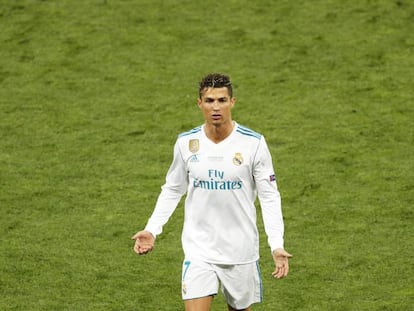 Cristiano, durante la final de la Champions ante el Liverpool.