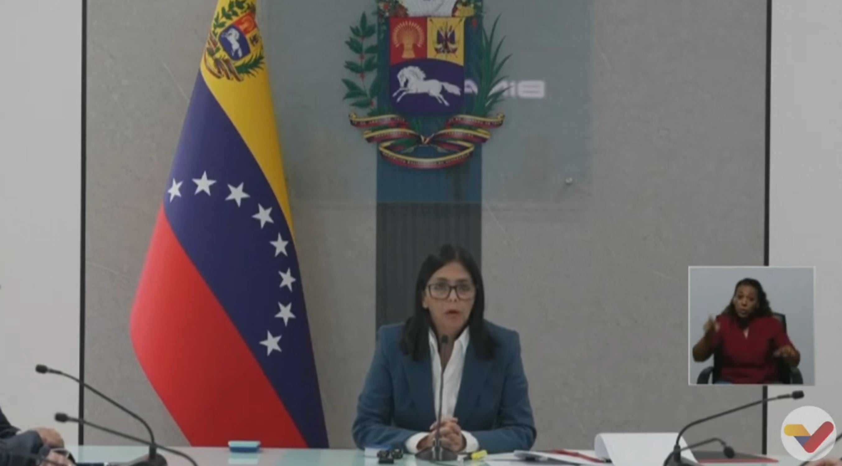 Delcy Rodríguez, vicepresidenta de Venezuela: “Hay un solo presidente y es Nicolás Maduro”