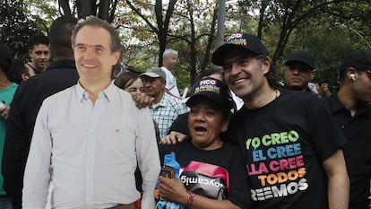 Federico Gutiérrez durante su cierre de campaña en Medellín, el 22 de octubre.