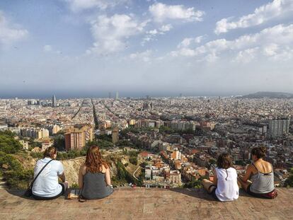 Imagen panorámica de la ciudad de Barcelona.