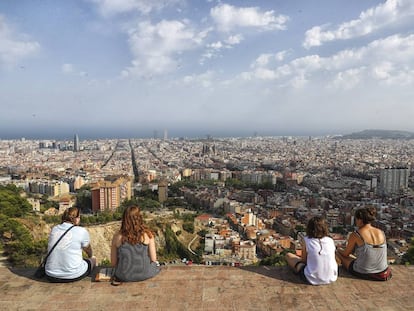 Imagen panorámica de la ciudad de Barcelona.