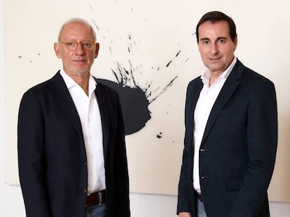 Isak Andic, fundador y presidente de Mango, y Toni Ruiz, consejero delegado de la compañía.