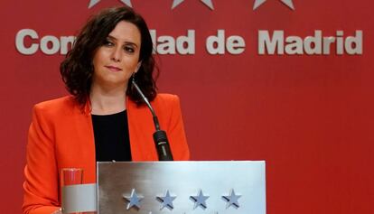 La presidenta de la Comunidad de Madrid Isabel Díaz Ayuso.