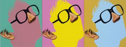 La obra <i>One Face (Three versions) with nose, ear and glasses,</i> del artista estadounidense John Baldessari.
<i>Noses & Ears</i>, del pintor californiano.