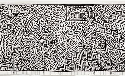 Untitled (1982), de Keith Haring, en el MoMA de Nueva York.