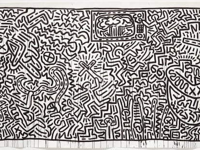 Untitled (1982), de Keith Haring, en el MoMA de Nueva York.