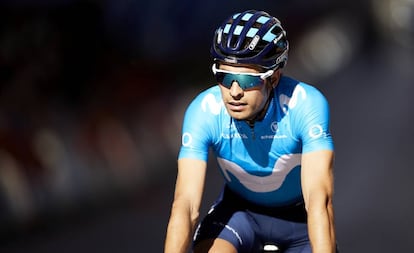 Mikel Landa (Movistar), durante la pasada Vuelta al País Vasco.