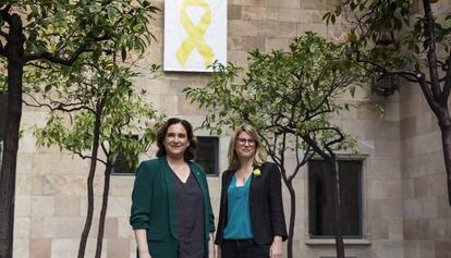 Ada Colau i Elsa Artadi, al Palau de la Generalitat.