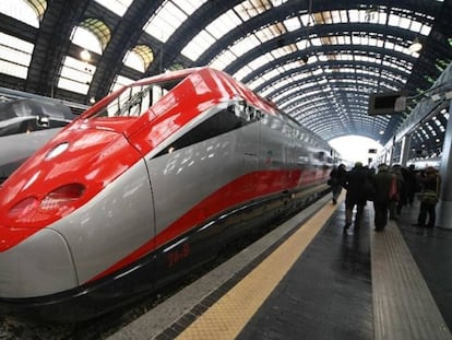 Un tren de alta velocidad de Trenitalia.