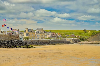 La playa de Arromanches, en la región francesa de Normandía.