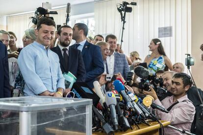 El presidente ucranio, Volodimir Zelenskiy, el 21 de julio de 2019 en Kiev.  