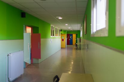 Aula desierta tras la suspensión de las clases, el pasado 11 de marzo.