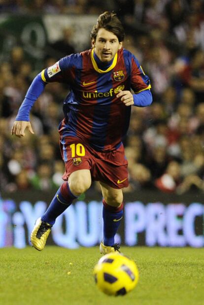 Messi, ante el Athletic.