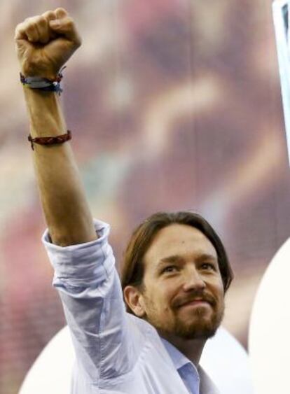 Pablo Iglesias, el pasado domingo.