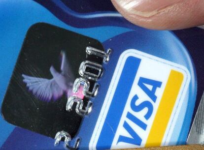 Una tarjeta de cr&eacute;dito Visa. 