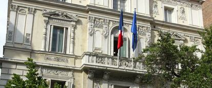 Embajada francesa en Madrid.