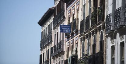 Fachada de unos edificios en las calles de la capital.