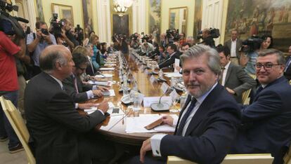 El ministro Íñigo Méndez de Vigo en la conferencia sectorial.