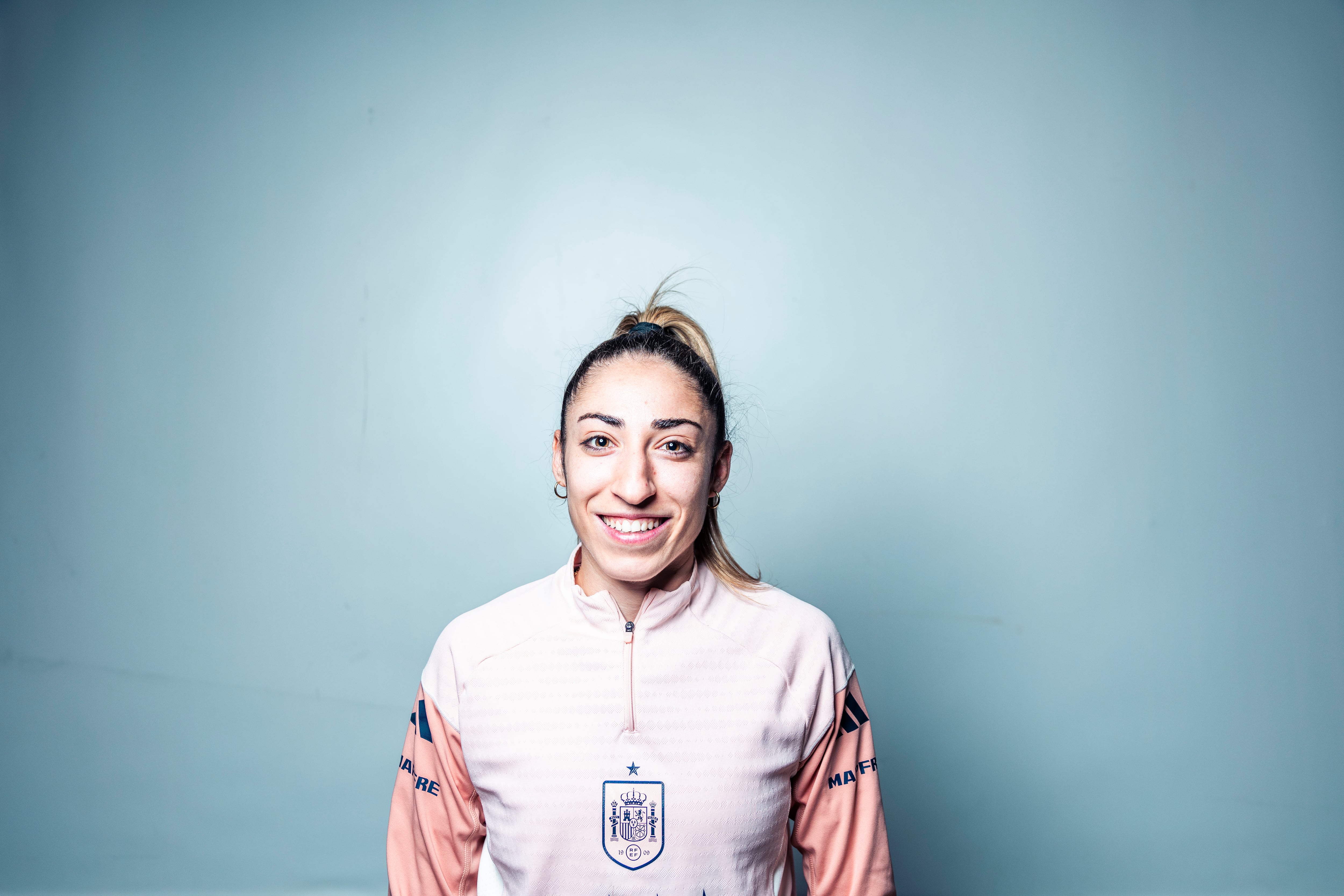 Olga Carmona, retratada en la Ciudad del Fútbol de Las Rozas, el pasado miércoles.