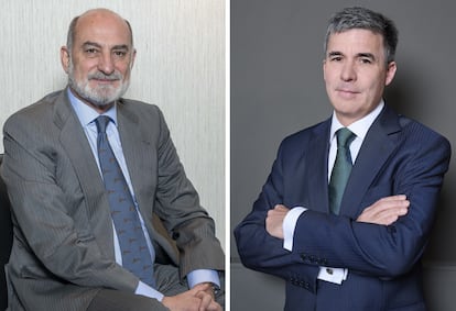 A la izquierda José María Folache, exdirectivo de El Corte Inglés. A la derecha, Gastón Bottazzini, consejero delegado del grupo de grandes almacenes.