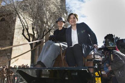 Ada Colau s'estrena al Tres Tombs de Sant Andreu