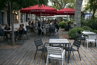 Una terraza en Barcelona.