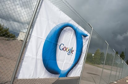 Un centro de datos de Google en construcción en Hamina, Finlandia. En España, la corporación ha abierto uno en Talavera.