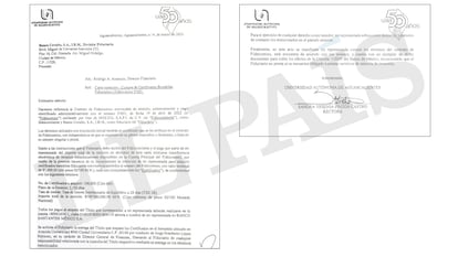 Carta de intención de compra de certificados firmada por la rectora de la UAA, Sandra Yesenia Pinzón Castro.