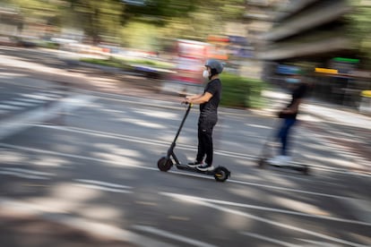 Patinetes transporte publico Cataluña