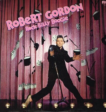 Portada del disco 'Rock Billy Boogie', de Robert Gordon.  