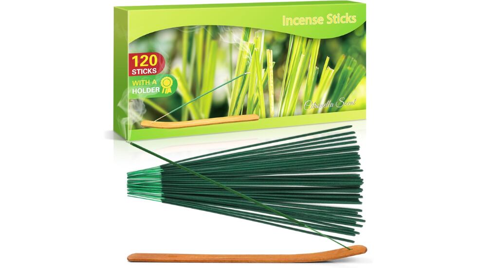 Vista de inciensos de citronela.