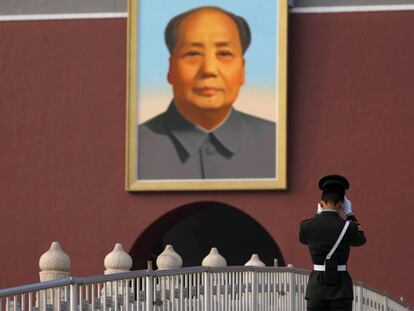 Retrato de Mao Tsé-Tung na Praça Tiananmen, em Pequim.