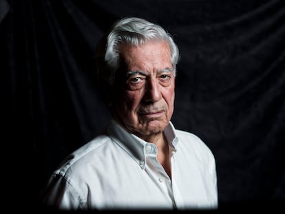 Mario Vargas Llosa retratado en mayo de 2014, en Madrid.