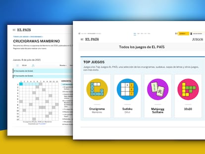 Entretenimiento y gimnasia para las neuronas en la nueva sección digital de juegos de EL PAÍS