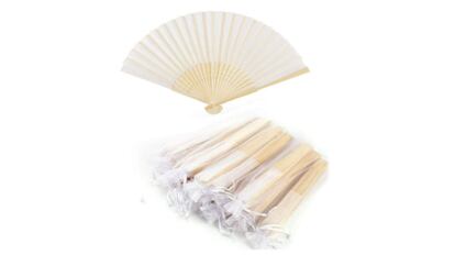 Pack de abanicos de boda para invitaos Anyasen