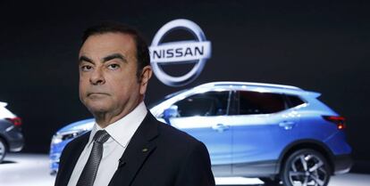 Carlos Ghosn, el expresidente y CEO de Nissan-Renault-Mitsubishi, durante un evento de Nissan en Suiza.