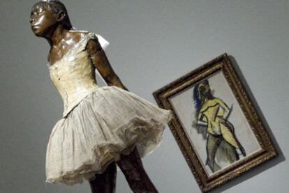 <i>Joven bailarina de 14 años</i><b>, de Degas, y </b><i>Desnudo amarillo</i><b>, de Picasso.</b>