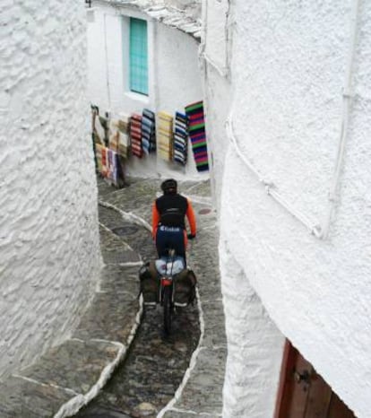 A stretch of the Transandalus through a village in the Alpujarra mountains in Granada province.