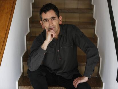 El dramaturgo Juan Mayorga en su casa de Madrid