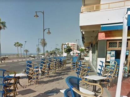 La avenida de España. en Estepona.