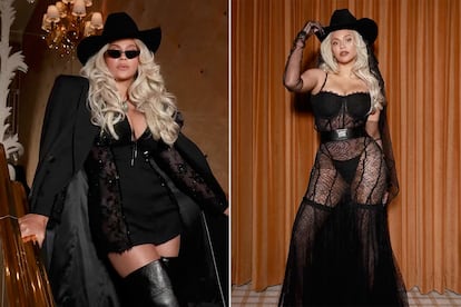 Beyoncé ha compartido en su cuenta de Instagram por San Valentín estos estilismos de inspiración 'cowboy'.