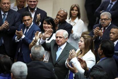 Omar Barboza, tras la votaci&oacute;n en la Asamblea Nacional de Venezuela.