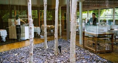 Preparación de la sala de El Celler