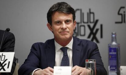 Manuel Valls, durant una conferència al febrer.