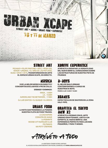 Agenda de Urban Xcape.